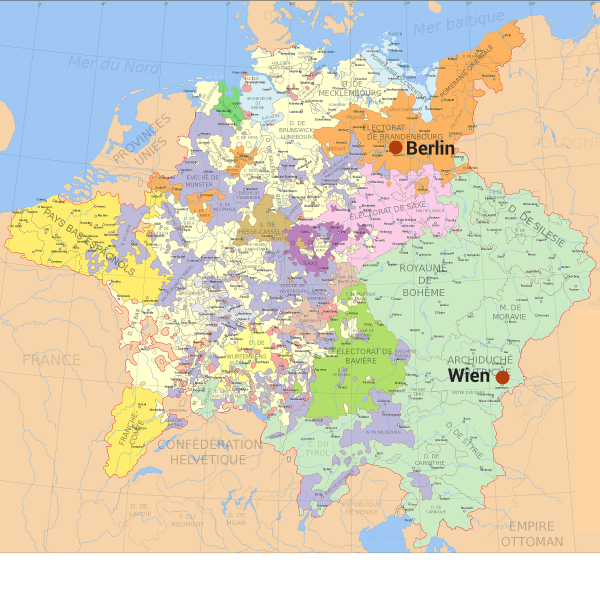 Carte corps germanique en allemand