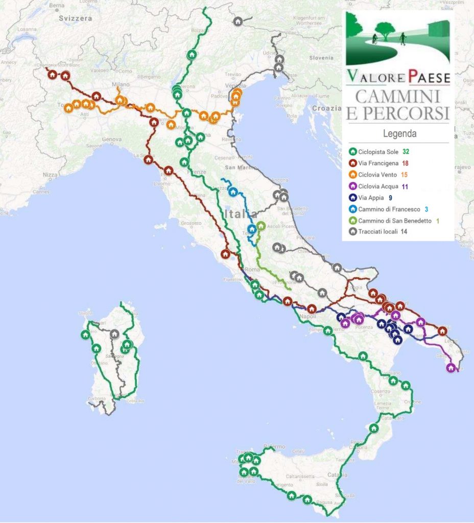 Carte chateaux italie